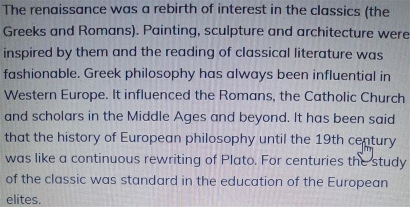 How was European literature influenced by other cultures, such as the ancient romans-example-1