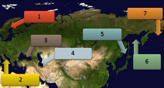 Analyze the map below and answer the question that follows. The sea labeled with the-example-1