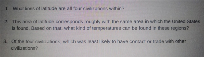 Help with numbers 1,2 and 3 - thank you ​-example-1