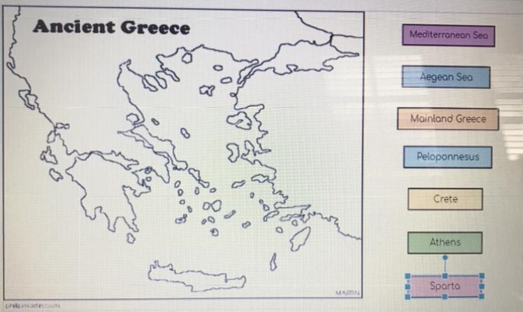 Can someone please help me fill out this map of Ancient Greece. I need to know where-example-1