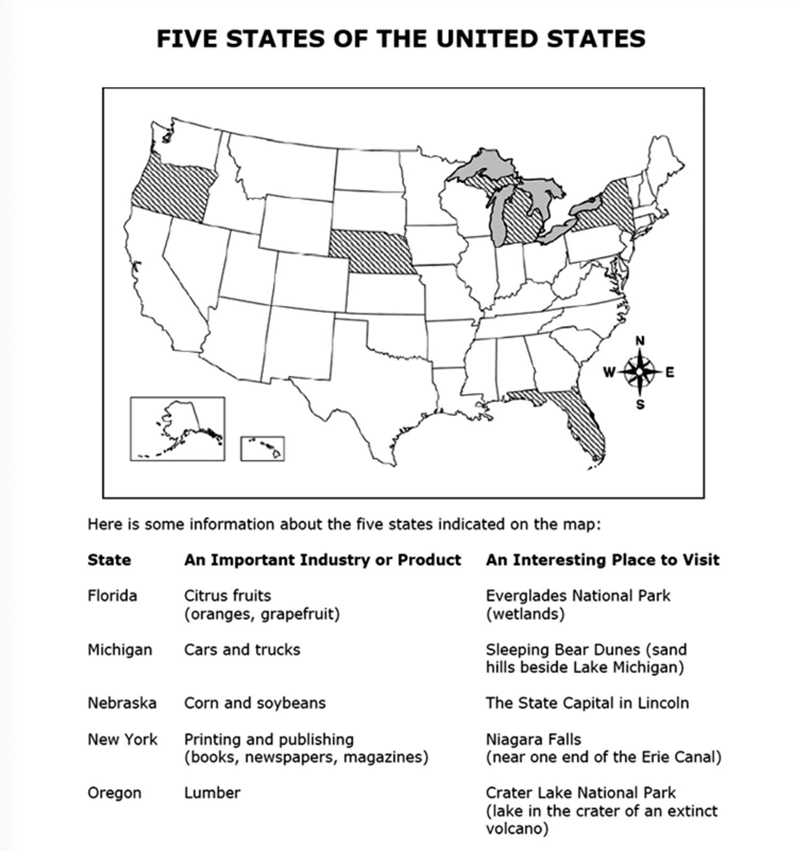 Five States of the US-example-2