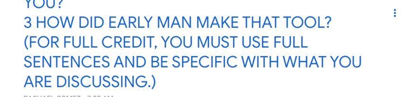 How did early humans make tools please dont sound so smart its a simple question i-example-1