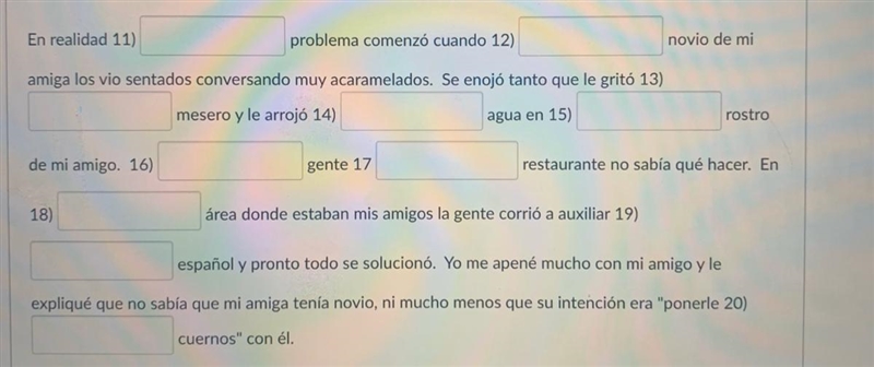 Llene el espacio en blanco con los artículos adecuados para los siguientes sustantivos-example-1