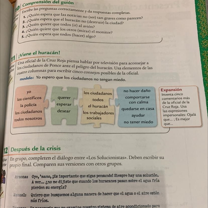 Hola necesito ayuda con esto! Porfavor El 11 viene huracan-example-1