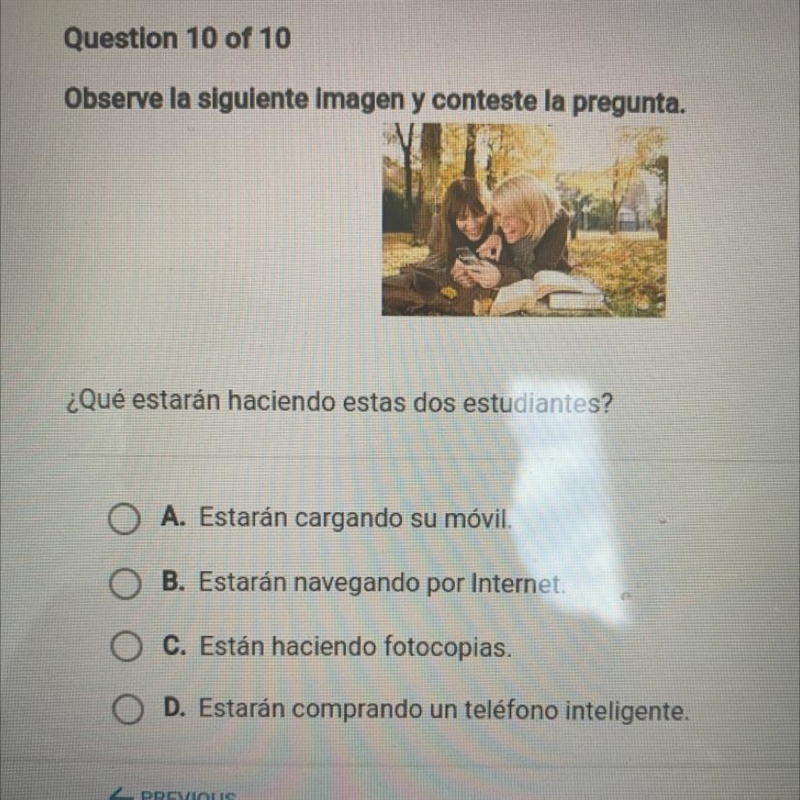 Observe la siguiente Imagen y conteste la pregunta. ¿Qué estarán haciendo estas dos-example-1