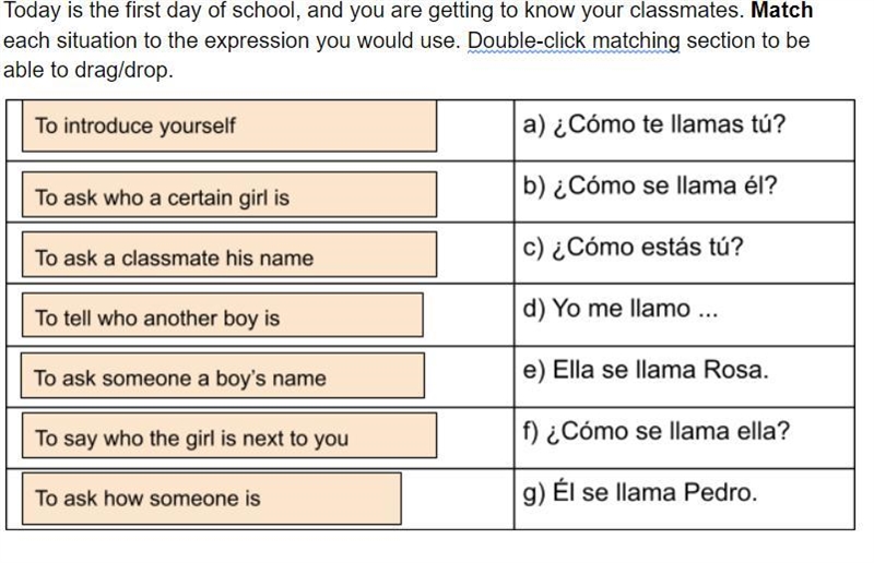 Match the spanish meanings.-example-1