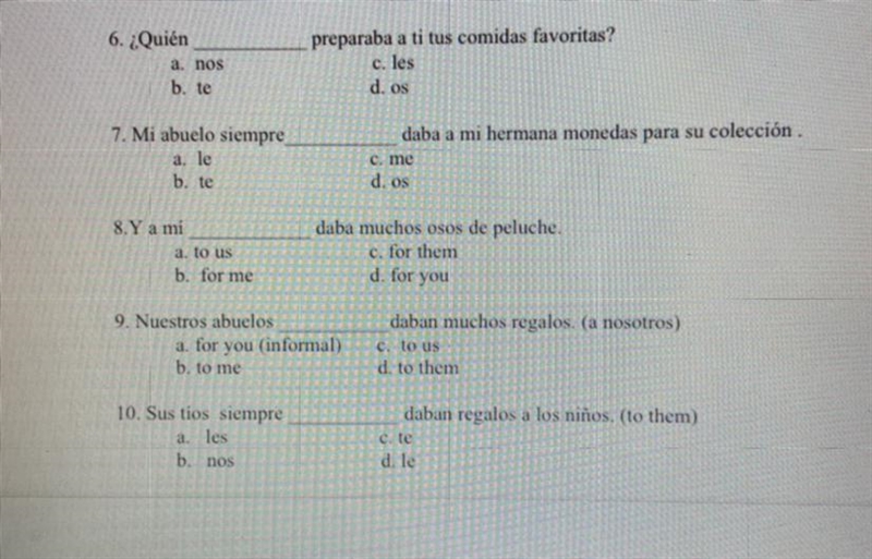 Spanish Indirect object pronouns-example-1