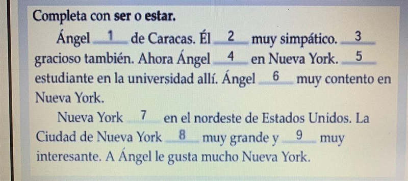 Please help. Answer the questions in verbs, set and estar.-example-1