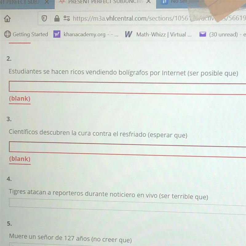 Direction: escribe oraciones para reaccionar a estos titulares. Usa el pretérito perfecto-example-1