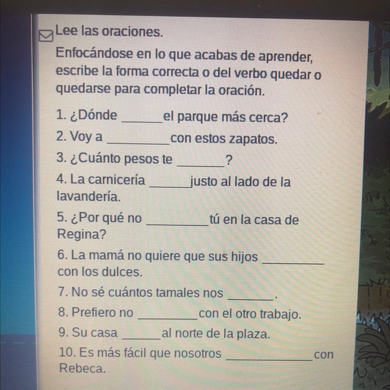 Please help me any Spanish learners-example-1