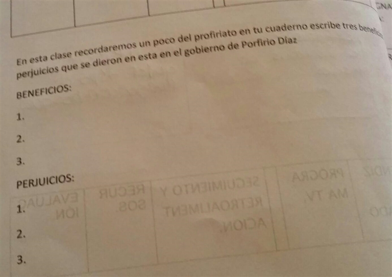 Cuáles son los beneficios del Porfiriato Y los prejuicios​-example-1