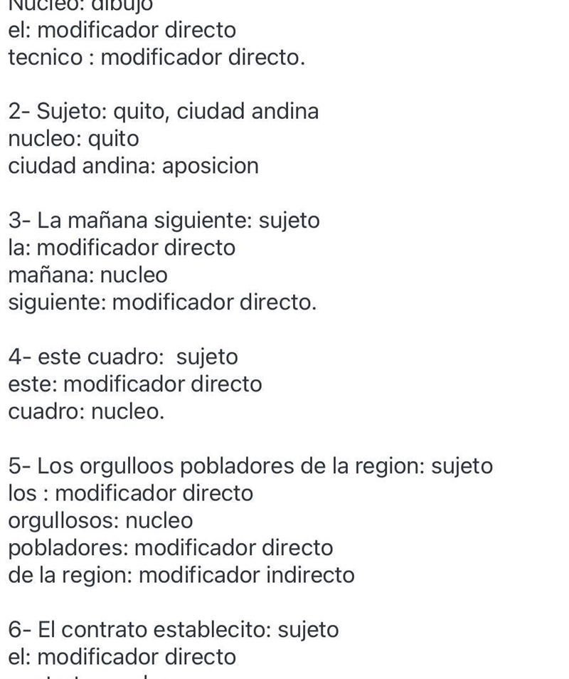 Señalo el núcleo y sus modificadores *Quito,ciudad andina,tiene una topografía irregular-example-1