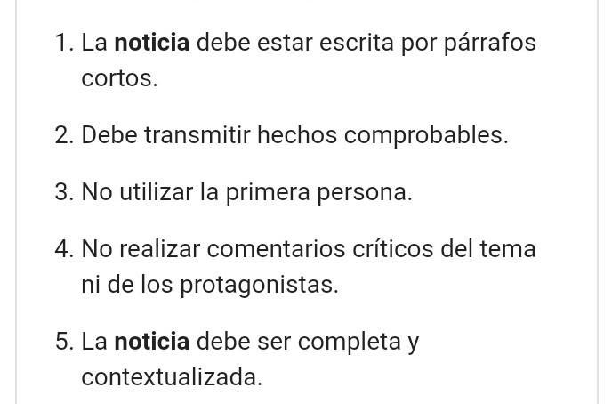 ¿como se elabora una Noticia? plz ayúdenme :(​-example-1