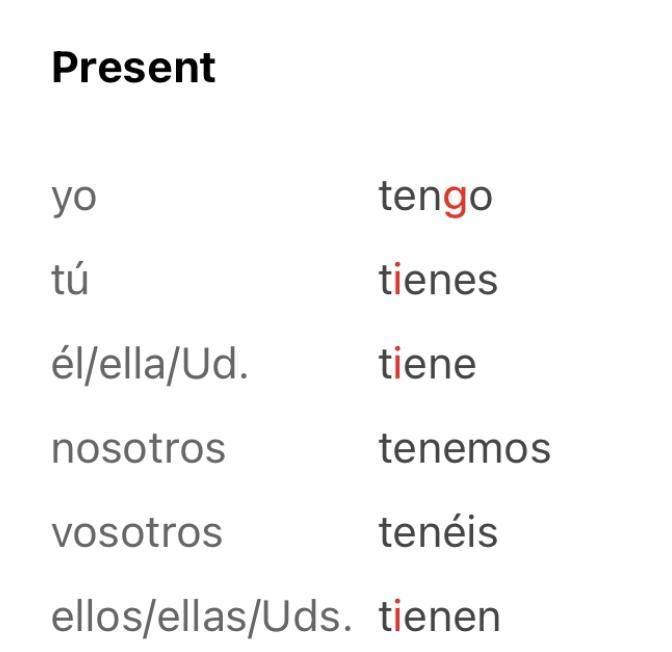 2. Which one of these subjects can be used with the form tienes ? tú yo Marisol los-example-1