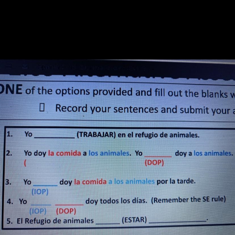 Fill out the blanks with necessary verbs and pronouns.-example-1