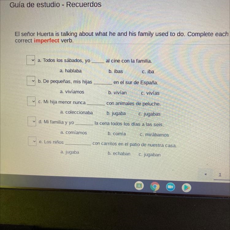 Help pls Spanish 3 ........-example-1