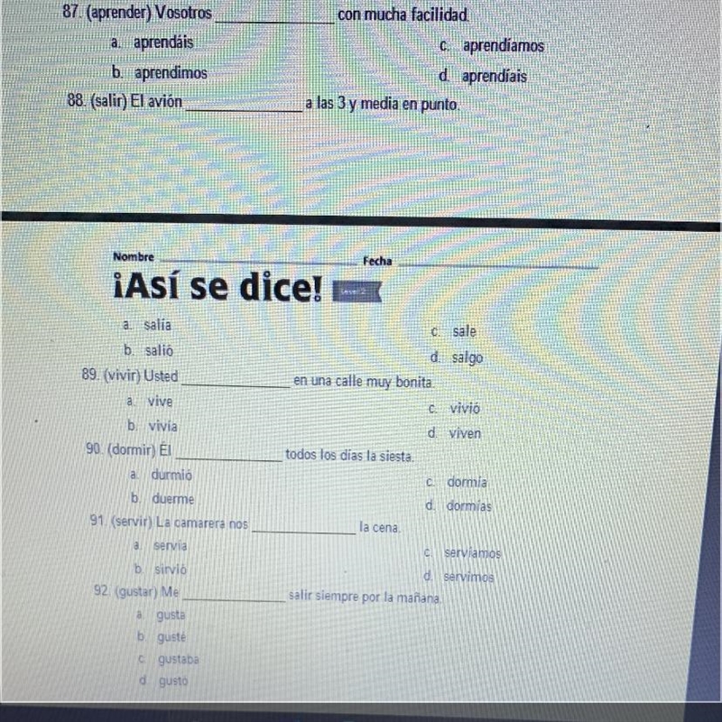 Help me Conjugate to imperfect tense plzzz-example-1