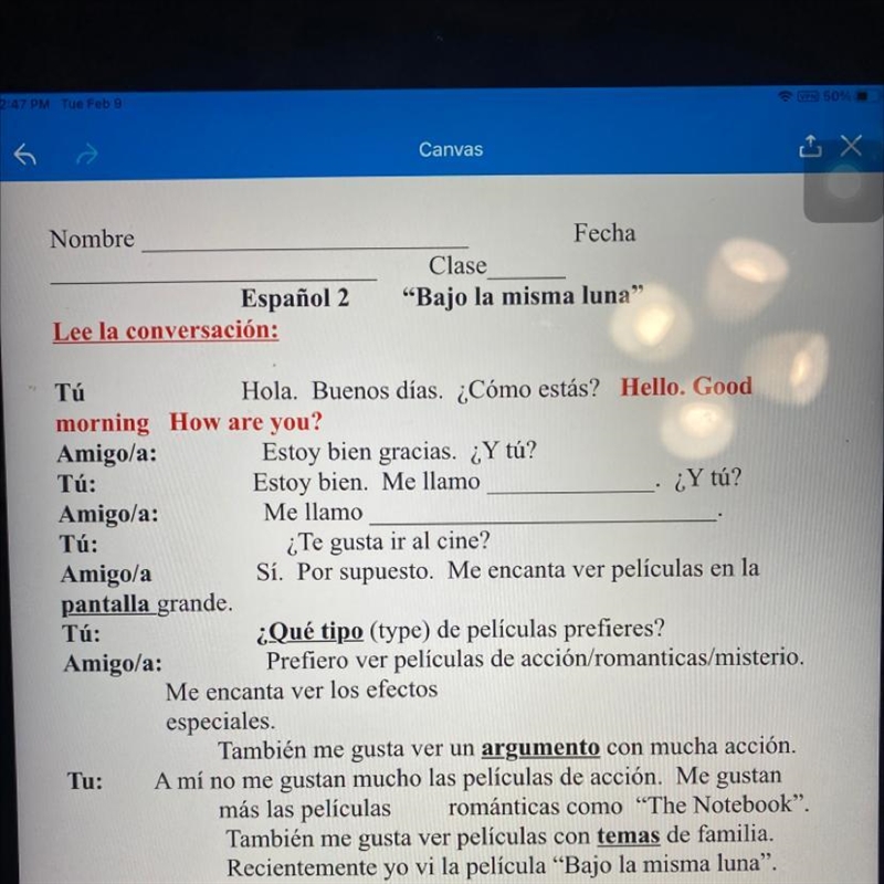 I need help translating these Spanish words please help me-example-1