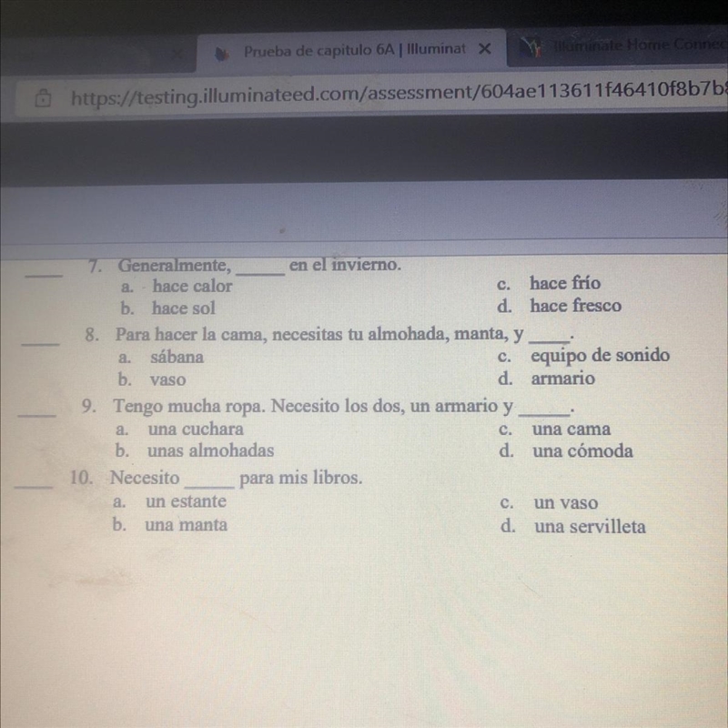 For those fluent in Spanish,please help me with these questions-example-1