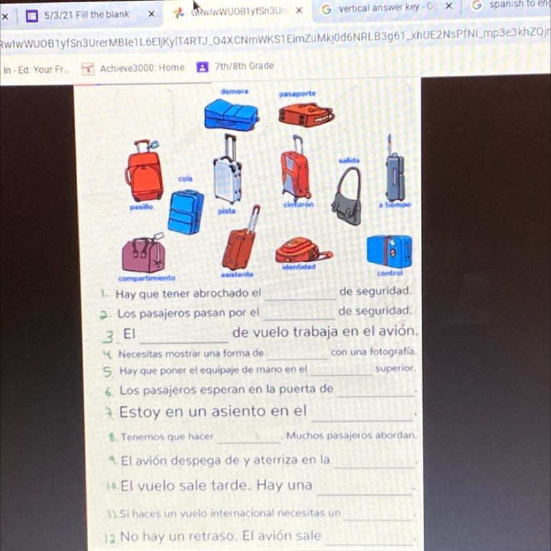 Demora pasaporte salida cole pas pista entidad asistente control compartimento 1. Hay-example-1