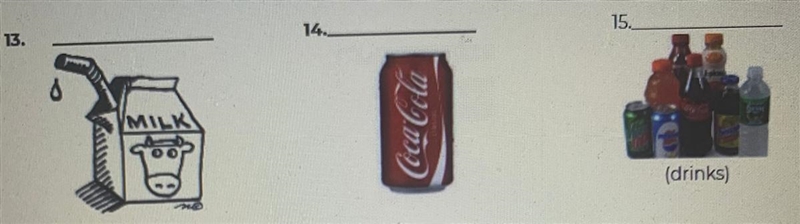 Label each food item below using the correct definite article el, la, los, las and-example-1