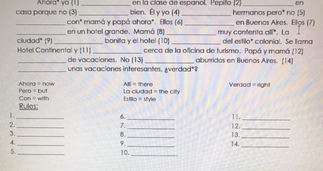 Write the correct conjugation of ser or estar en the blank provided to complete the-example-1