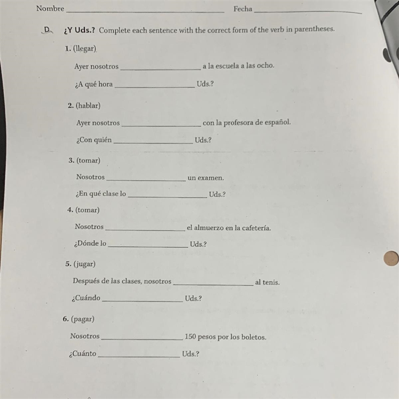 Can a spanish speaking person please give me the answers-example-1