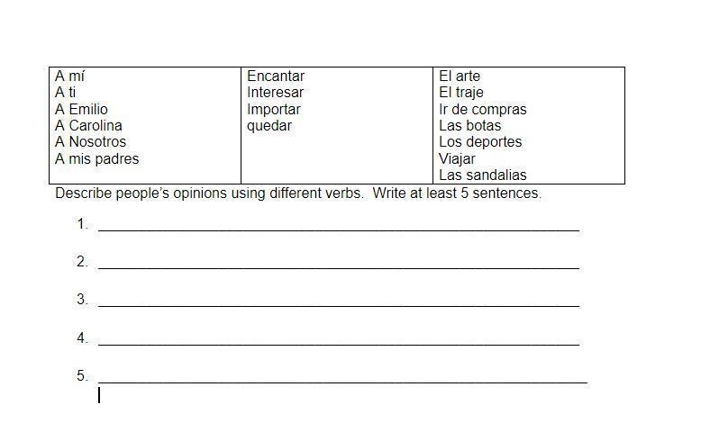 Describe people’s opinions using different verbs. Write at least 5 sentences-example-1