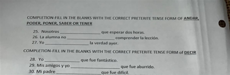 Spanish II Chapter 13 can a spanish speaking person please help me<3-example-1