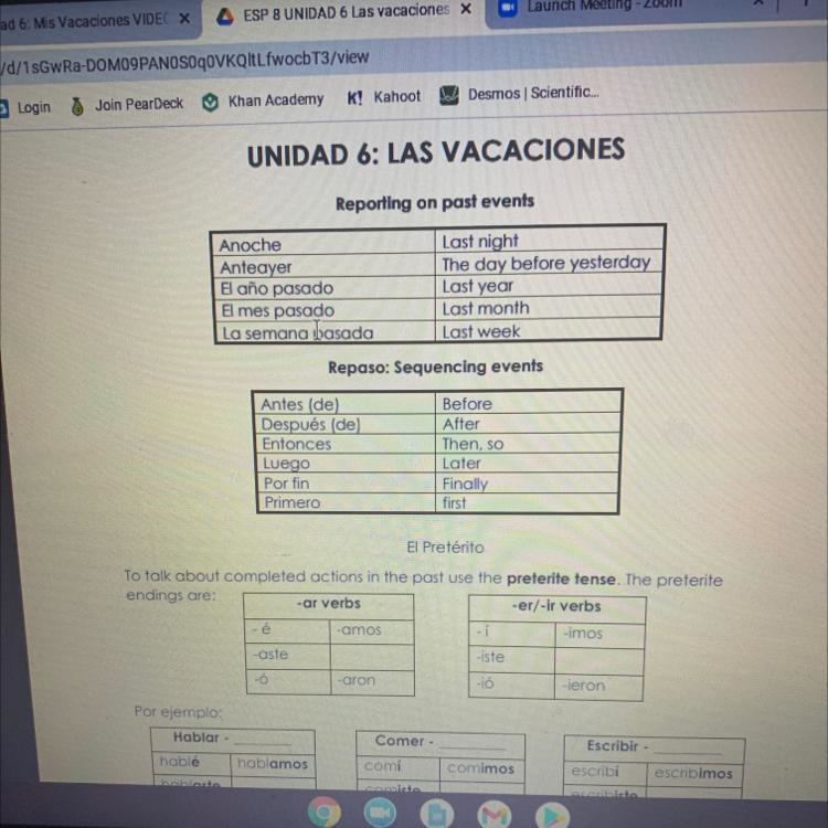 IF U ARE GOOD AT SPANISH, PLZ HELP! I need help with an assignment which I need to-example-1