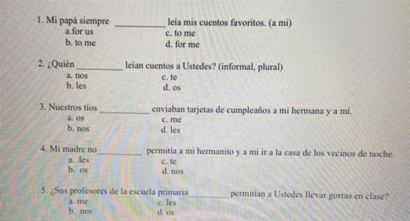 Spanish Indirect Object Pronouns-example-1