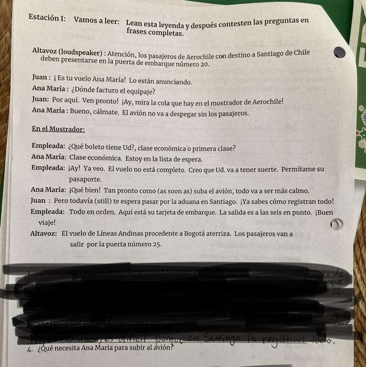 ¿Qué necesita Ana Maria para subir al avión?-example-1