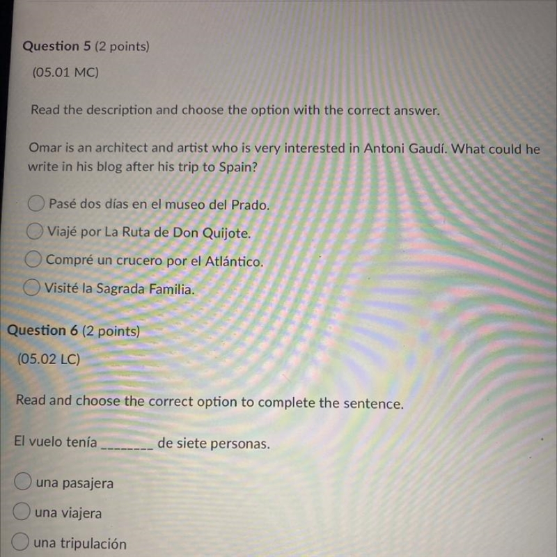 Read the description and choose the option with the correct answer. Omar is an architect-example-1