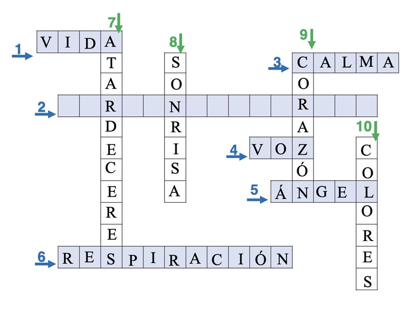 PLEASE HELP I'm doing a Spanish crossword and I'm stuck on one of them: Una persona-example-1