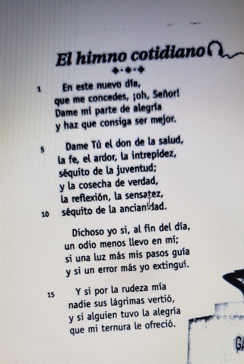 ¿Qué le hará dichoso al fin del día? (Nombra cinco cosas.)​-example-1