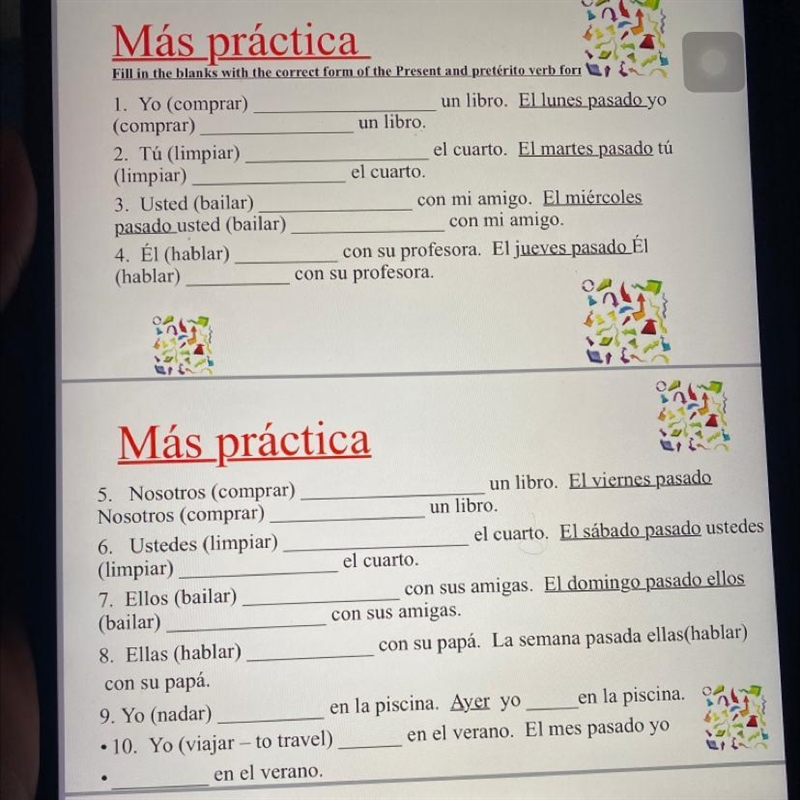 I need help with this Spanish please-example-1