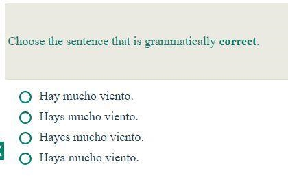 PLEASE HELP WITH SPANISH MIDTERM choose the sentence that is Grammatically correct-example-1