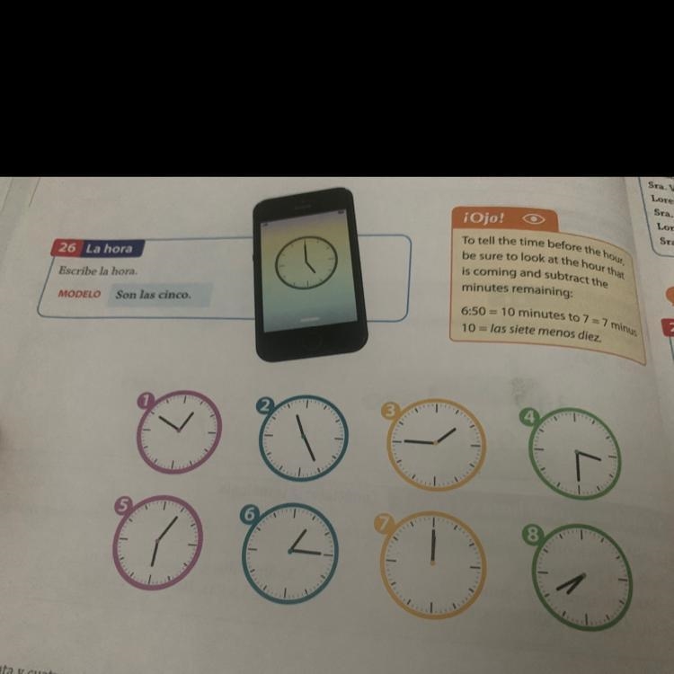 Does anyone know the number what the clock is showing and 1 - 8-example-1