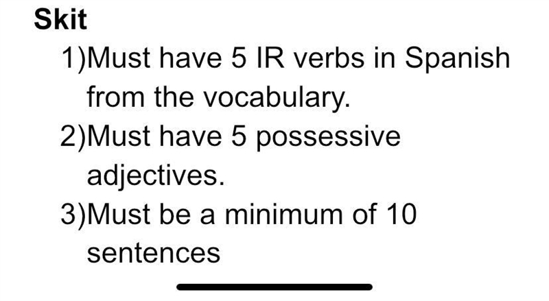 So Ima type my vocabulary only use the one I typed for ir verb use those in the sentence-example-1