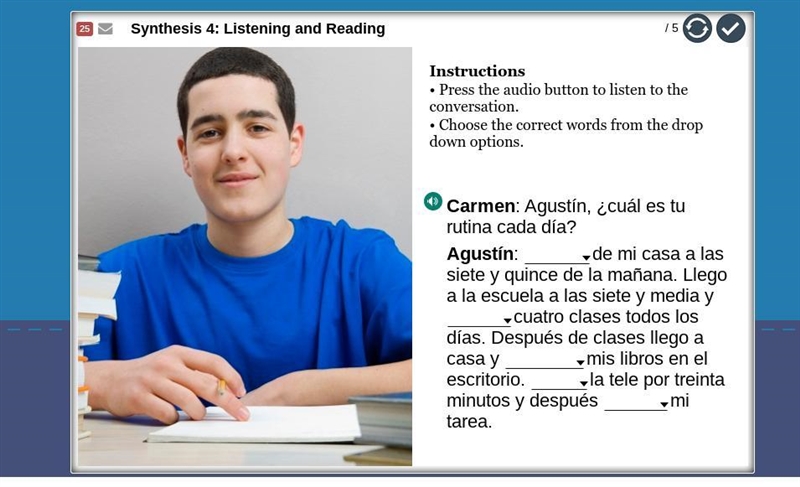 Listening and reading (practice)-example-1