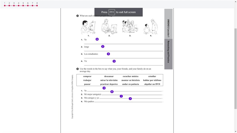 I need help with spanish-example-1