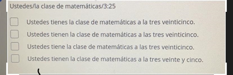 Choose the sentence that is grammatical correct written with the verb tener and correct-example-1