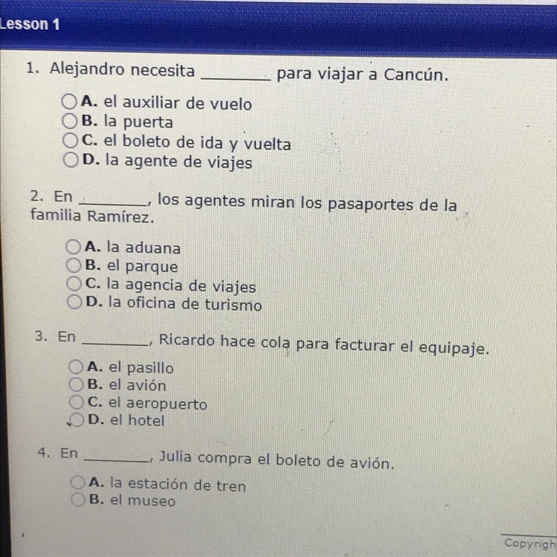 Plzz help spanish vocab pretty easy for spanish speaker aka im not as you can tell-example-1