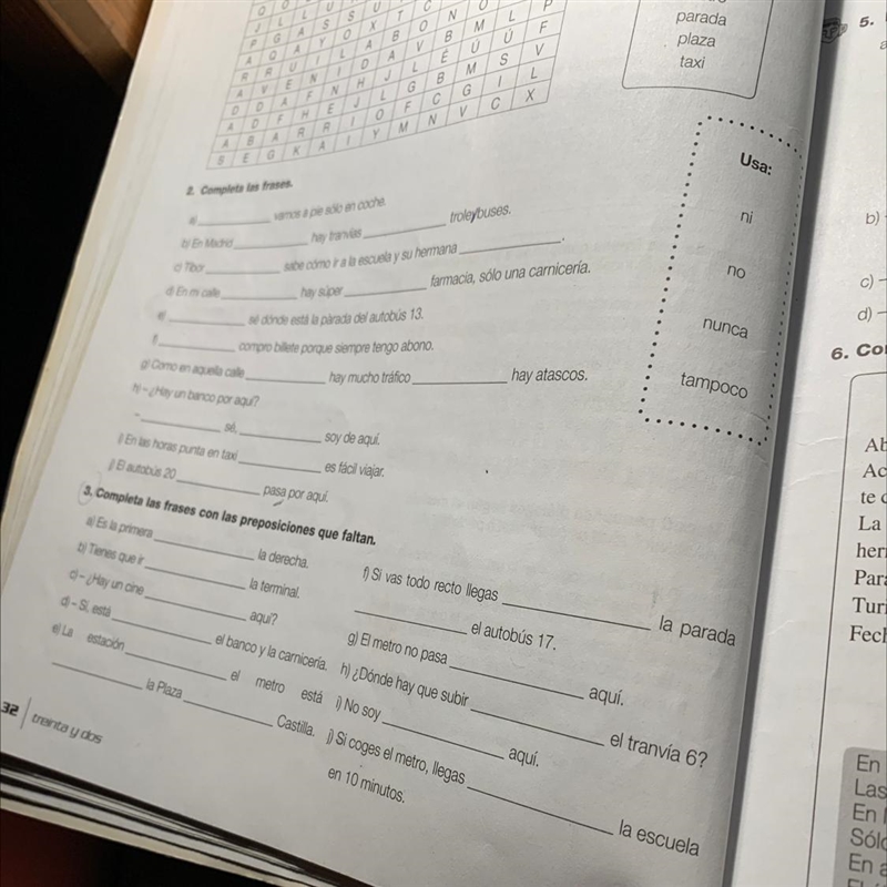 3rd exercise, please someone help who’s good at spanish-example-1