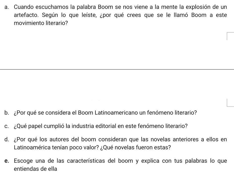 Ayuda por favor.... temática: El boom literario ​-example-1