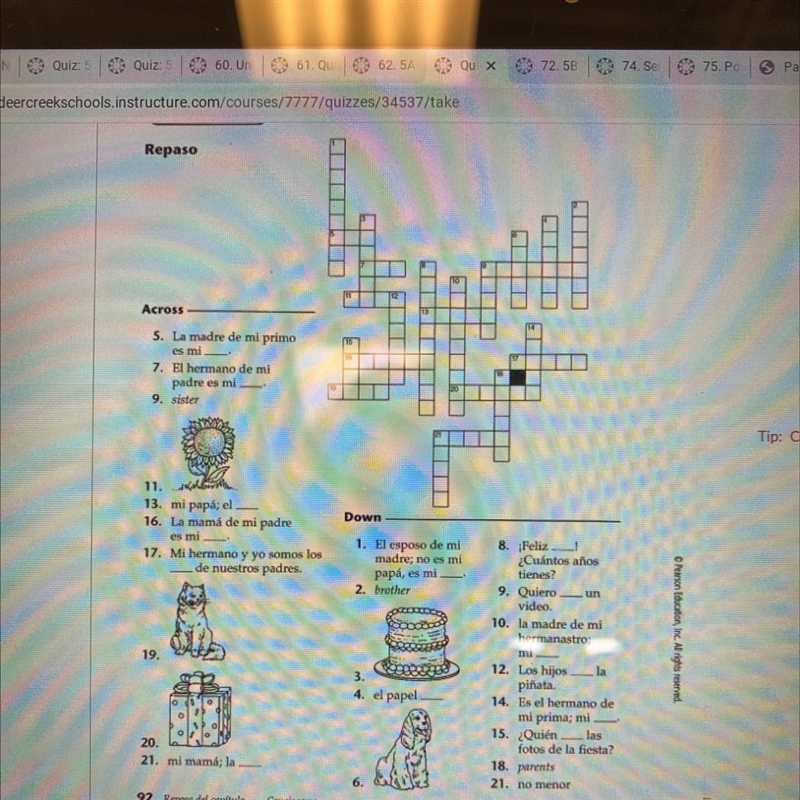 Need help Spanish 1 crossword-example-1