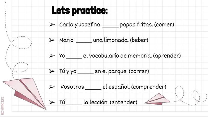 Preterite Tense of Regular Verbs Worksheet - Only the smartest person in their Spanish-example-2