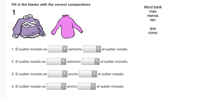 Spanish work please help The word bank is same for all-example-4