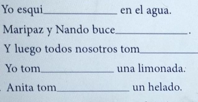 Help. complete with the correct preterite verb ending y quien pag__? anita pag__​-example-1