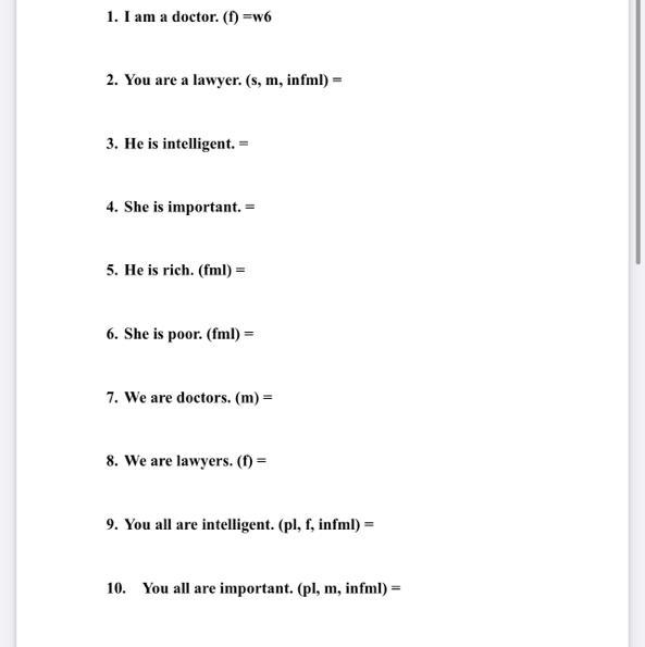 Translate these sentences using the proper subject pronouns!!!!-example-1